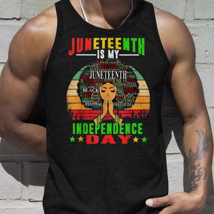 Juneteenth Is My Independence Day Black Women 4Th Of July Unisex Tank Top Gifts for Him