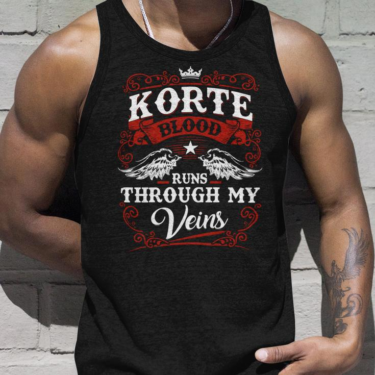 Korte Name Shirt Korte Family Name V2 Unisex Tank Top Gifts for Him