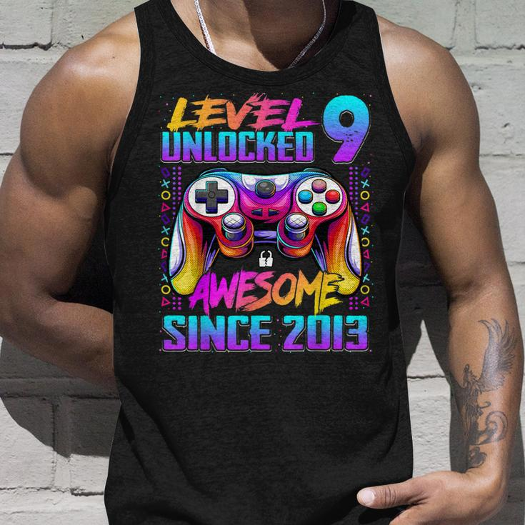 Level 9 Unlocked Awesome Since 2013 9Th Birthday Gaming V5 Unisex Tank Top Gifts for Him