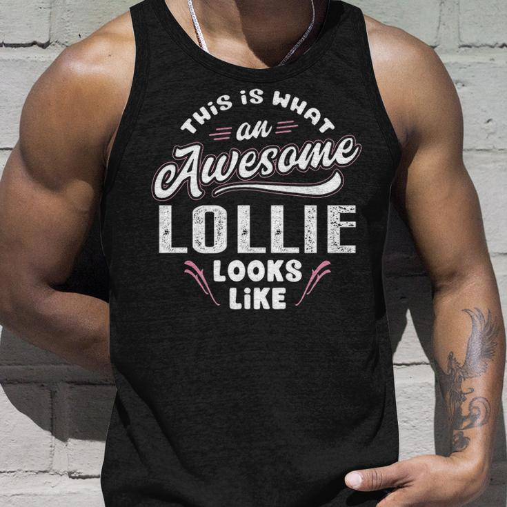Lollie Grandma Gift This Is What An Awesome Lollie Looks Like Unisex Tank Top Gifts for Him