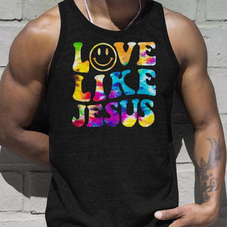 Love Like Jesus Tie Dye Faith Christian Jesus Men Women Kid Unisex Tank Top Gifts for Him