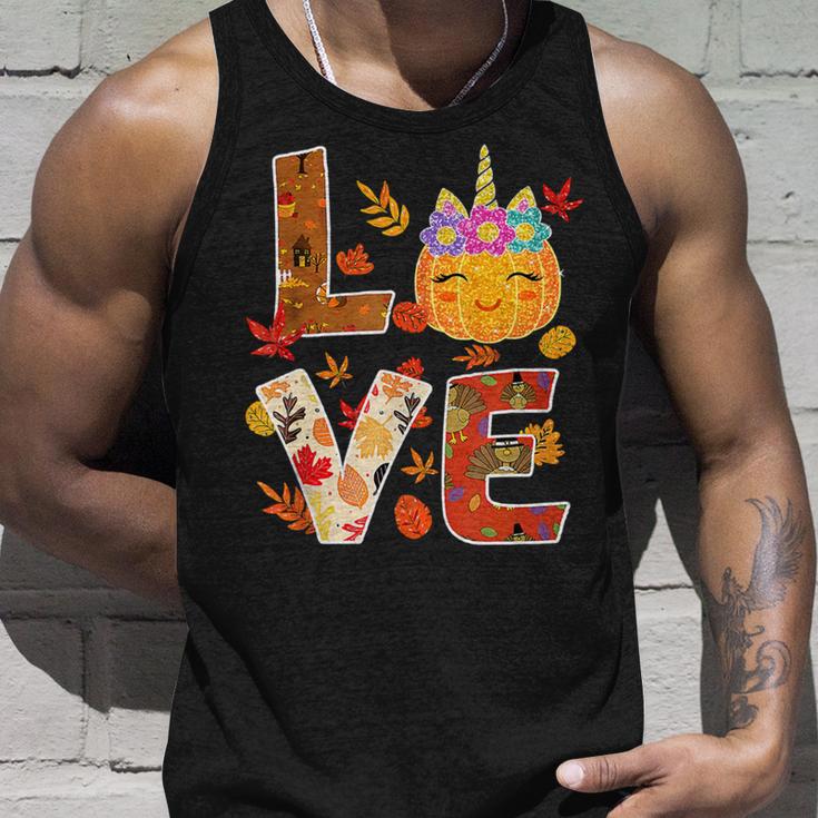 Love Unicorn Turkey Thanksgiving Happy 15 Shirt Unisex Tank Top Gifts for Him