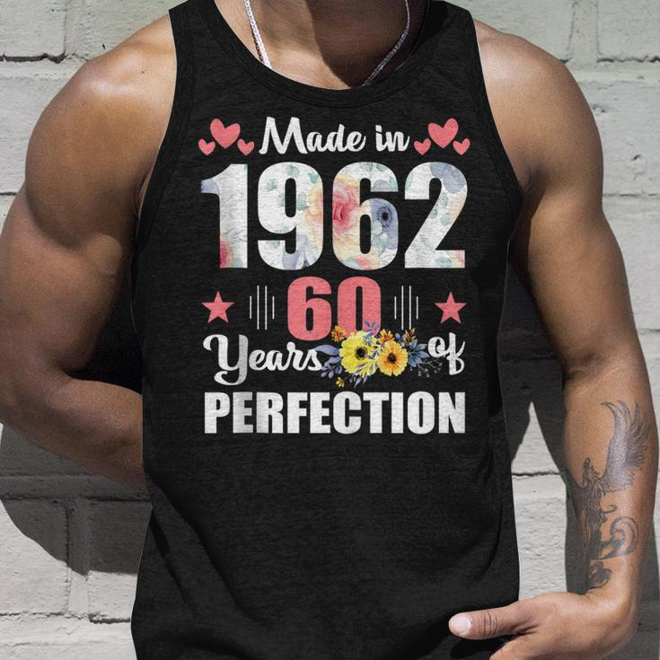 Made 1962 Floral 60 Years Old Family 60Th Birthday 60 Years Unisex Tank Top Gifts for Him