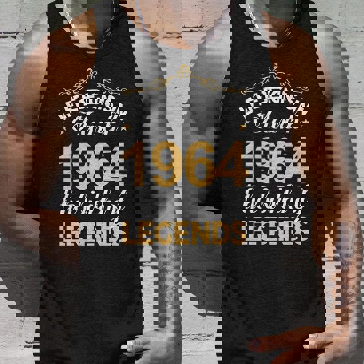March 1964 Birthday Life Begins In March 1964 V2 Unisex Tank Top Gifts for Him