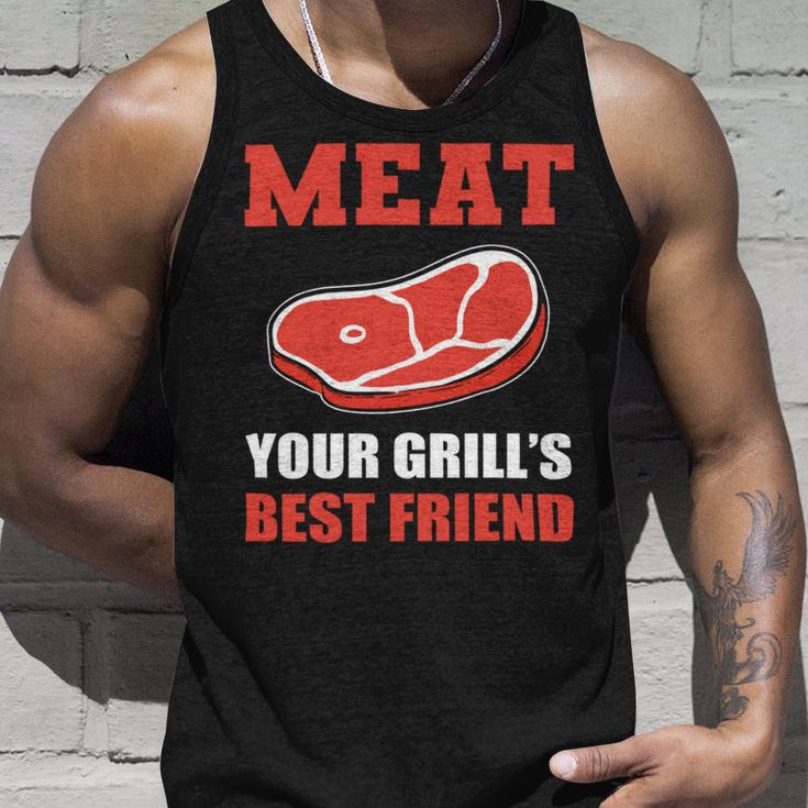 Meat Your Grill’S Best Friend Butcher Chef Cook Bbq Unisex Tank Top Gifts for Him