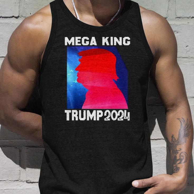 Mega King Usa Flag Proud Ultra Maga Trump 2024 Anti Biden Unisex Tank Top Gifts for Him