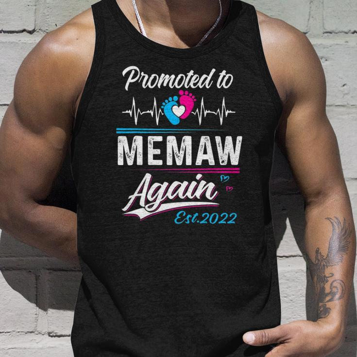 Memaw Gift Promoted To Memaw Again Est 2022 Grandma Unisex Tank Top Gifts for Him