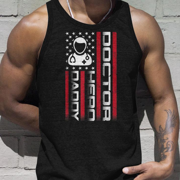 Mens 4Th Of July Us Flag Doctor Dad Fathers Day Gift Unisex Tank Top Gifts for Him