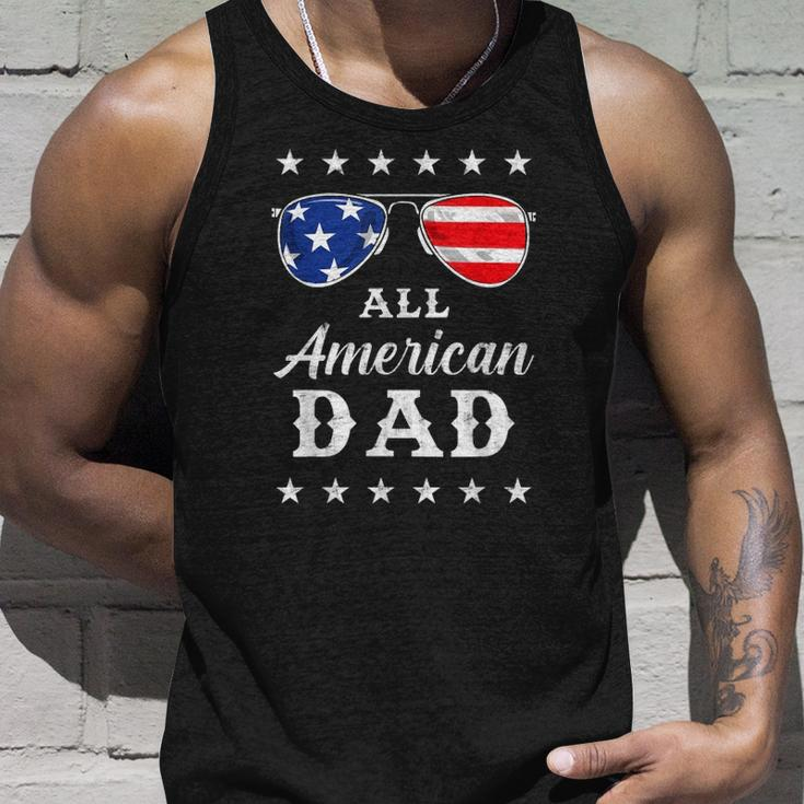 Mens All American Dad 4Th Of July Sunglasses And Stars Unisex Tank Top Gifts for Him