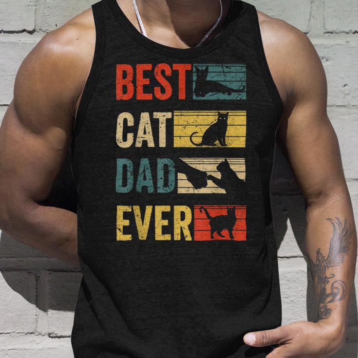 Mens Best Cat Dad Ever Funny Fathers Day Gifts 461 Trending Shirt Unisex Tank Top Gifts for Him