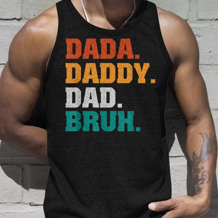 Mens Dada Daddy Dad Bruh From Son Boys Fathers Day V2 Unisex Tank Top Gifts for Him