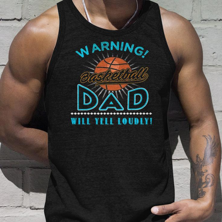 Mens Fathers Day Funny Sport Basketball Dad Unisex Tank Top Gifts for Him