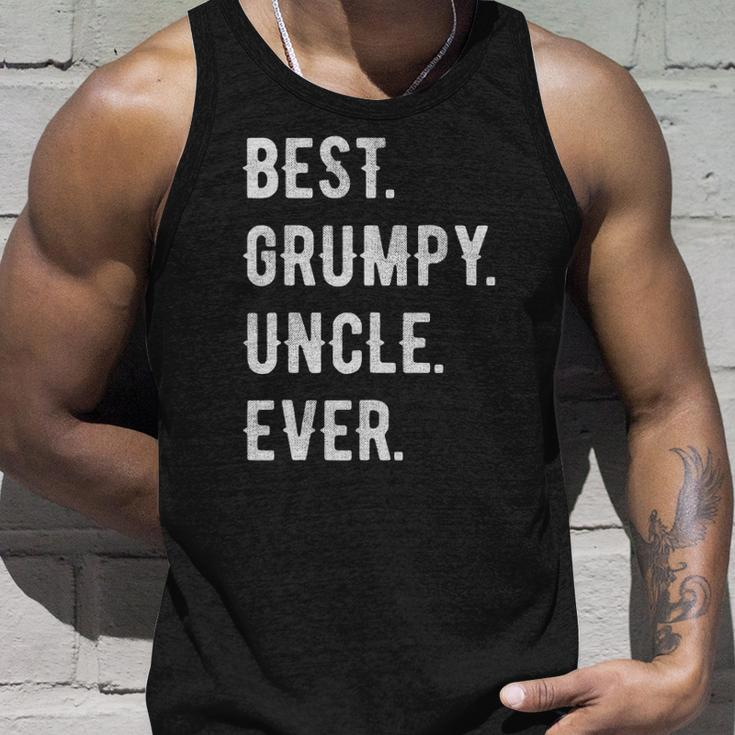 Mens Funny Best Grumpy Uncle Ever Grouchy Uncle Gift Unisex Tank Top Gifts for Him