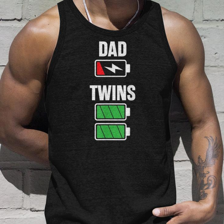 Mens Funny Dad Fathers Day Birthday Twins Twin Dad Unisex Tank Top Gifts for Him
