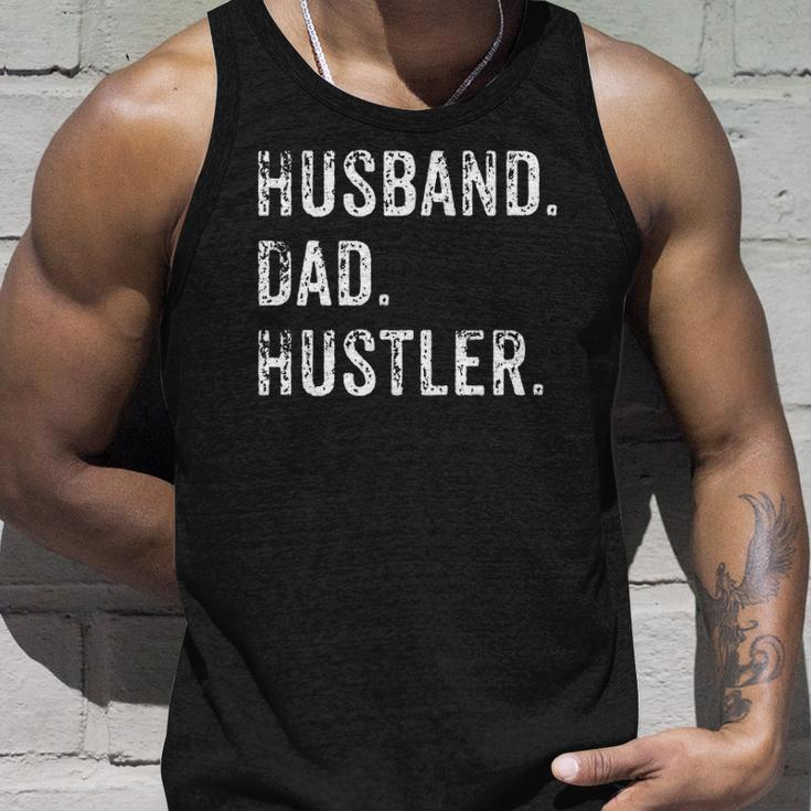 Mens Husband Father Dad Hustler Hustle Entrepreneur Gift Unisex Tank Top Gifts for Him