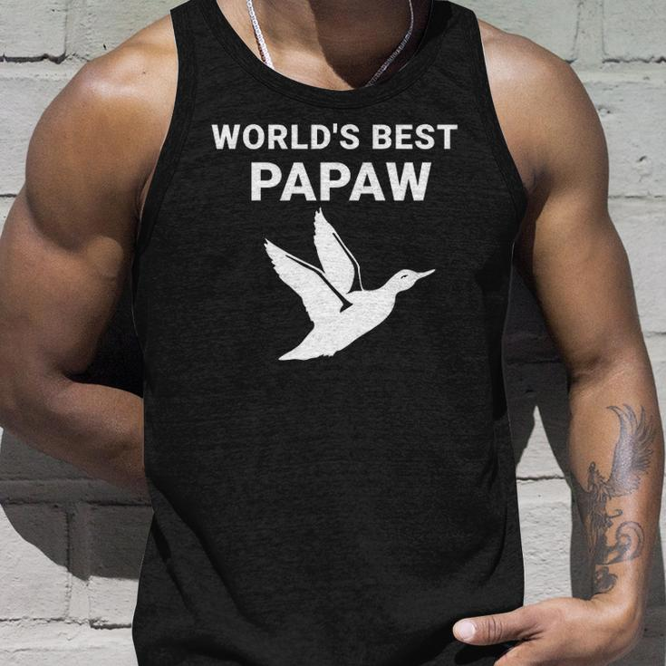 Mens Worlds Best Papaw Duck Hunters Grandpa Gifts Unisex Tank Top Gifts for Him