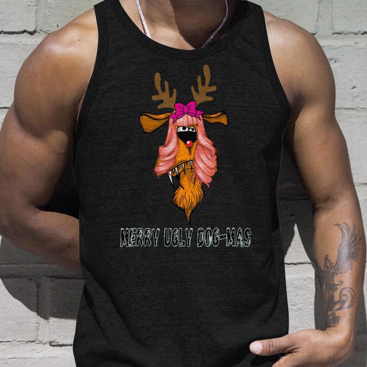 Merry Ugly Dog - Mas Unisex Tank Top Gifts for Him