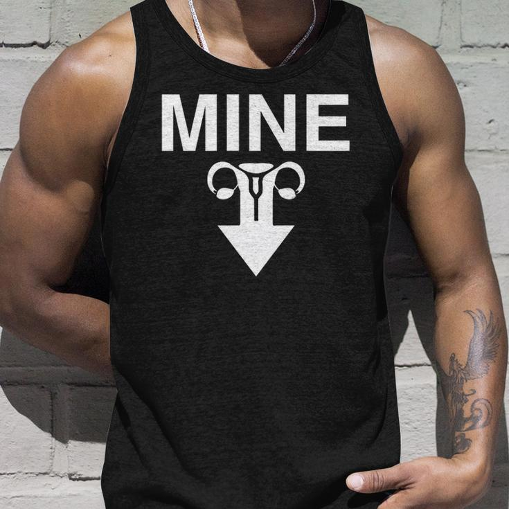 Mine Arrow With Uterus Pro Choice Womens Rights Unisex Tank Top Gifts for Him