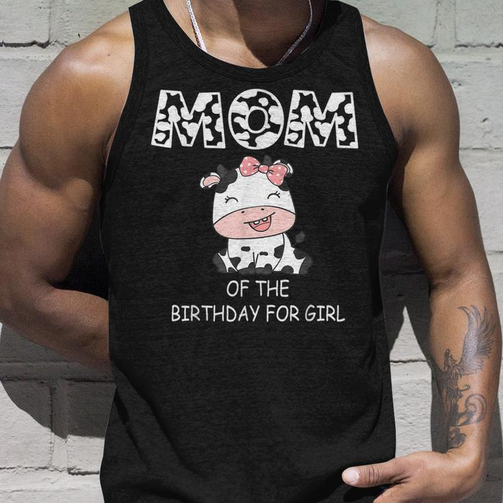 Mom Of The Birthday For Girl Cow Farm First Birthday Cow Unisex Tank Top Gifts for Him