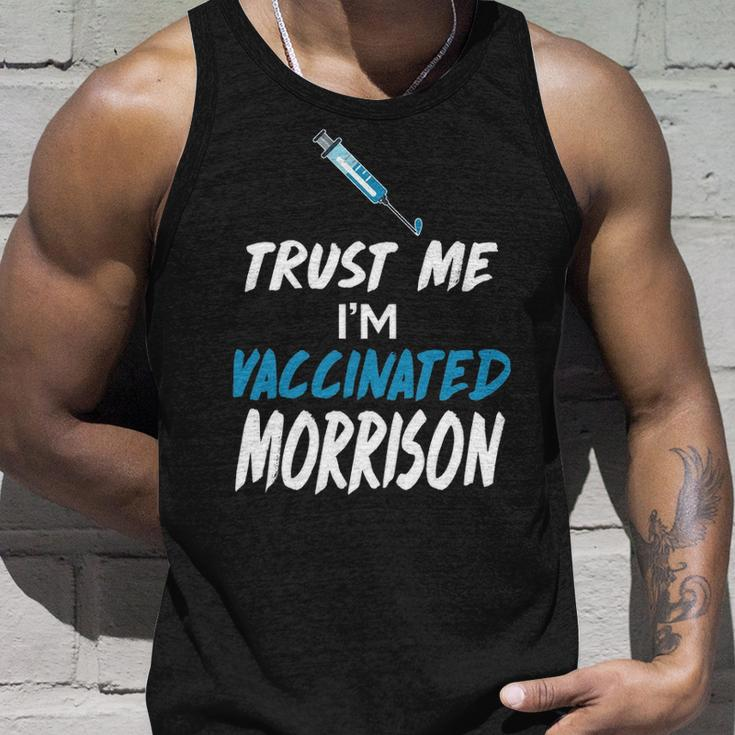 Morrison Name Gift Trust Me Im Vaccinated Morrison Unisex Tank Top Gifts for Him