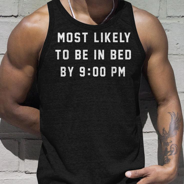Most Likely To Be In Bed By 900 Pm 4Th Of July Unisex Tank Top Gifts for Him
