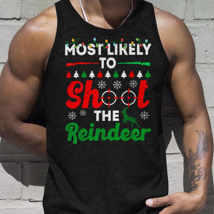 Most Likely To Shoot The Reindeer 556 Shirt Unisex Tank Top Gifts for Him