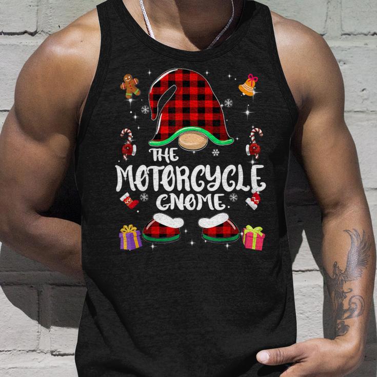 Motorcycle Gnome Buffalo Plaid Red 501 Shirt Unisex Tank Top Gifts for Him