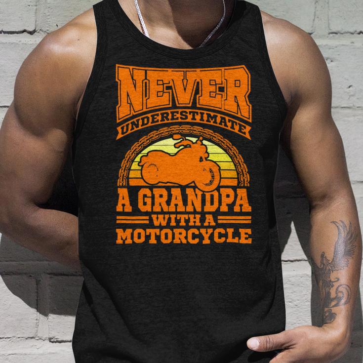 Motorcycle Grandpa Biker S Funny 499 Shirt Unisex Tank Top Gifts for Him