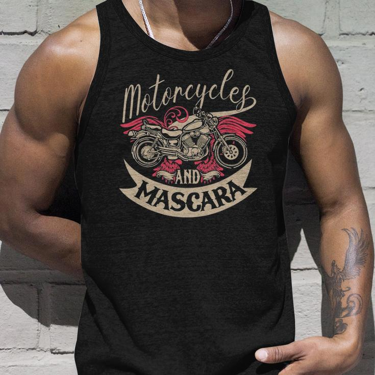 Motorcycles And Mascara Clothes Moped Chopper Motocross Unisex Tank Top Gifts for Him