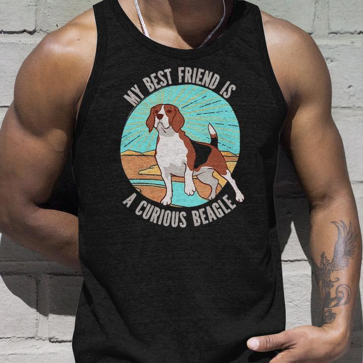 My Best Friend Is A Curious Beagle Gift For Women Men Kids Unisex Tank Top Gifts for Him