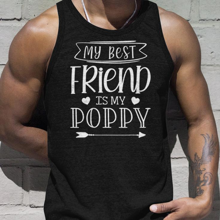 My Best Friend Is My Poppy Fathers Day Funny Unisex Tank Top Gifts for Him