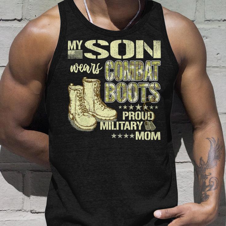 My Son Wears Combat Boots Proud 691 Shirt Unisex Tank Top Gifts for Him