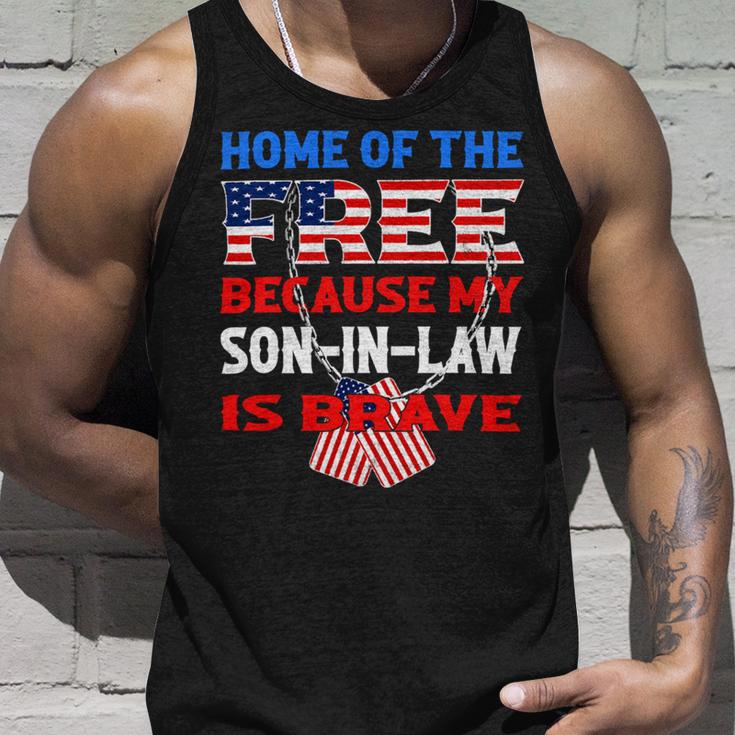 My Soninlaw Is Brave Home Of The Free 687 Shirt Unisex Tank Top Gifts for Him