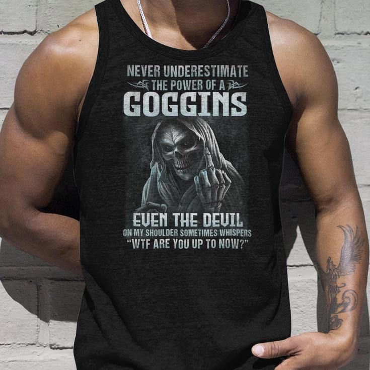 Never Underestimate The Power Of An Goggins Even The Devil V8 Unisex Tank Top Gifts for Him