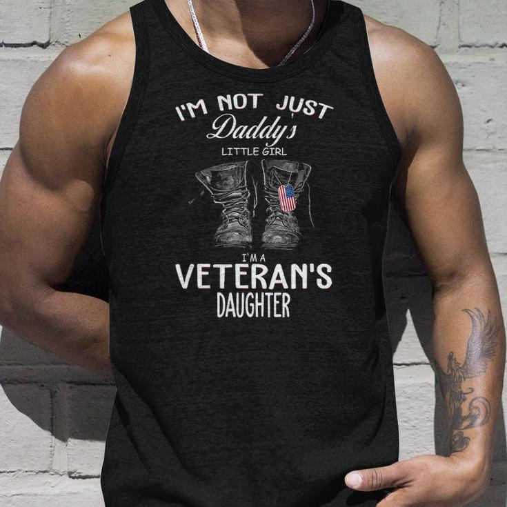 Womens Im Not Just Daddys Little Girl Im Veterans Daughter V-Neck Tank Top Gifts for Him