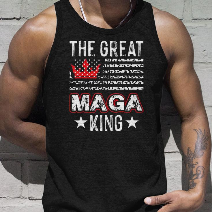 Old The Great Maga King Ultra Maga Retro Us Flag Unisex Tank Top Gifts for Him