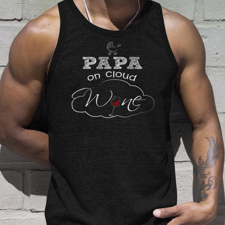 Papa On Cloud Wine New Dad 2018 And Baby Unisex Tank Top Gifts for Him