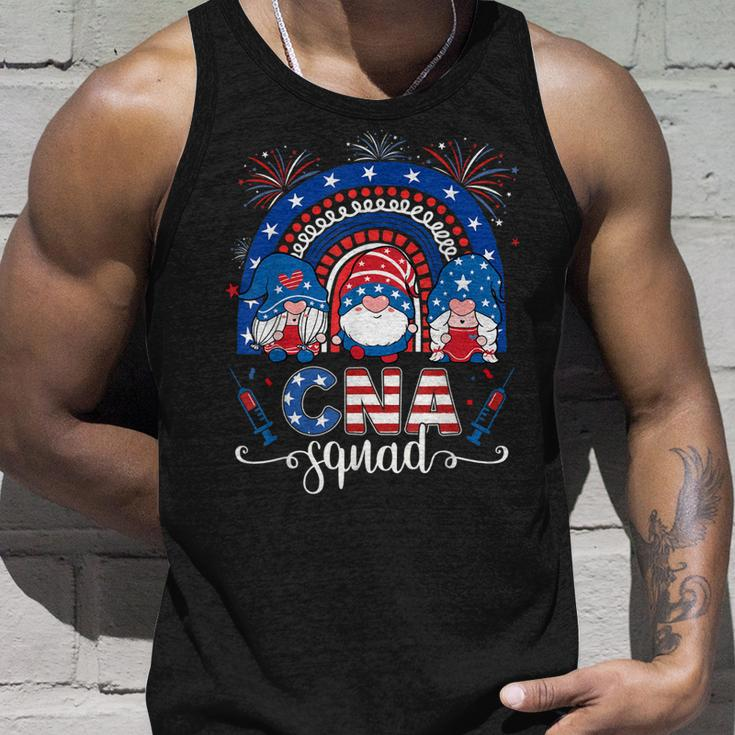 Patriotic Cna Squad July 4Th Leopard Rainbow Gnomies Unisex Tank Top Gifts for Him