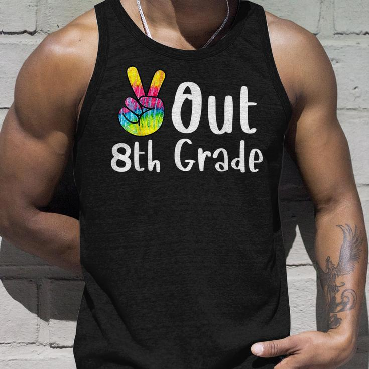 Peace Out 8Th Grade Tie Dye Graduation Class Of 2022 Virtual V2 Tank Top Gifts for Him