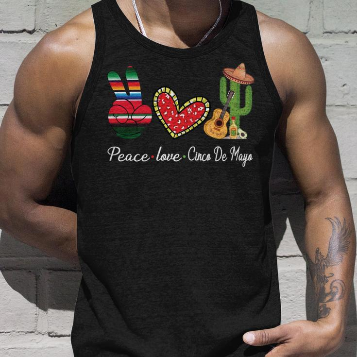 Peace Love Cinco De Mayo Funny Unisex Tank Top Gifts for Him