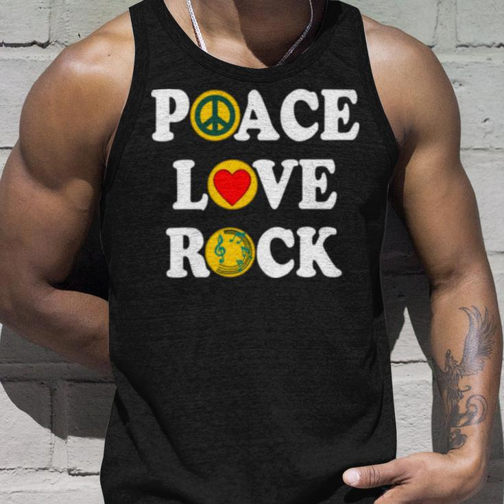 Peace Love Rock V4 Unisex Tank Top Gifts for Him