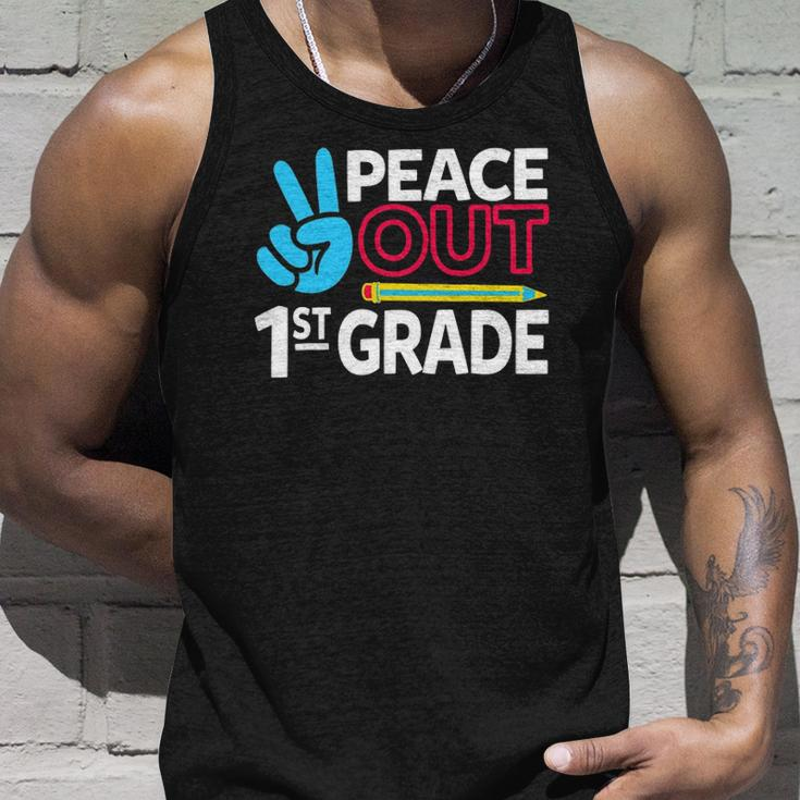 Peace Out 1St Grade Last Day Of School Teacher Girl Boy Unisex Tank Top Gifts for Him