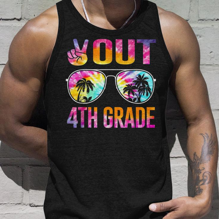 Peace Out 4Th Grade Tie Dye Graduation Last Day Of School Unisex Tank Top Gifts for Him