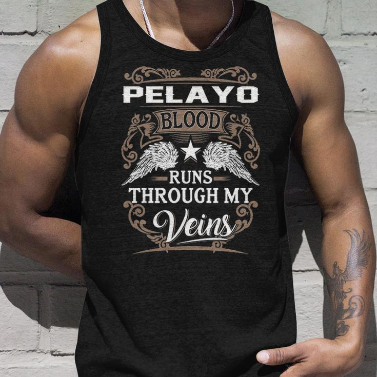 Pelayo Name Gift Pelayo Blood Runs Through My Veins Unisex Tank Top Gifts for Him
