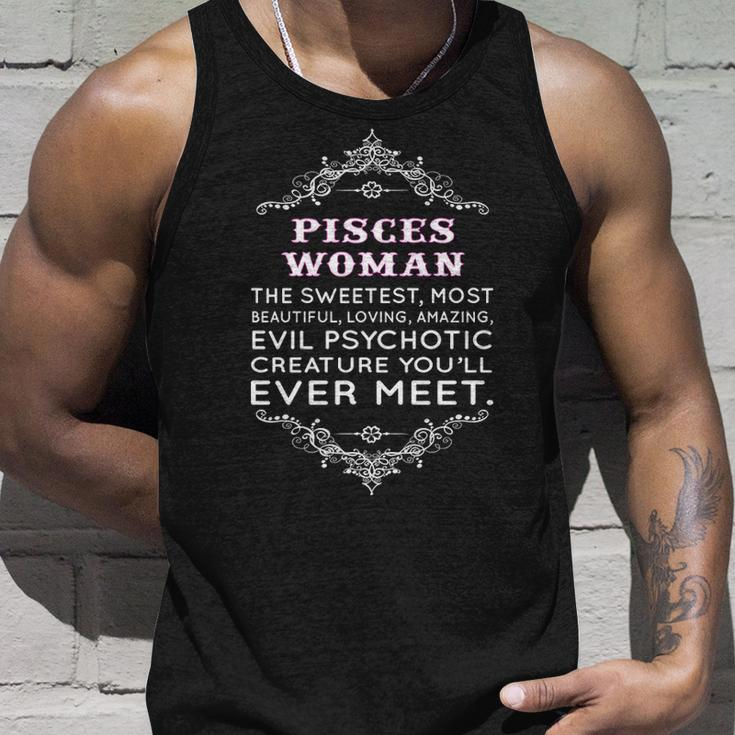 Pisces Woman The Sweetest Most Beautiful Loving Amazing Unisex Tank Top Gifts for Him