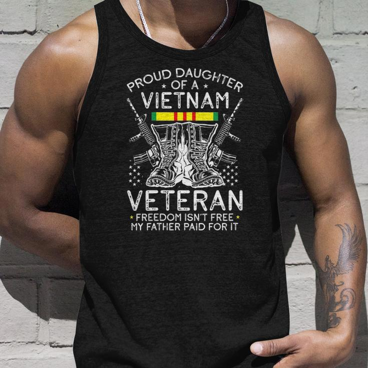 Womens Proud Daughter Of A Vietnam Veteran Freedom Isnt Free V-Neck Tank Top Gifts for Him
