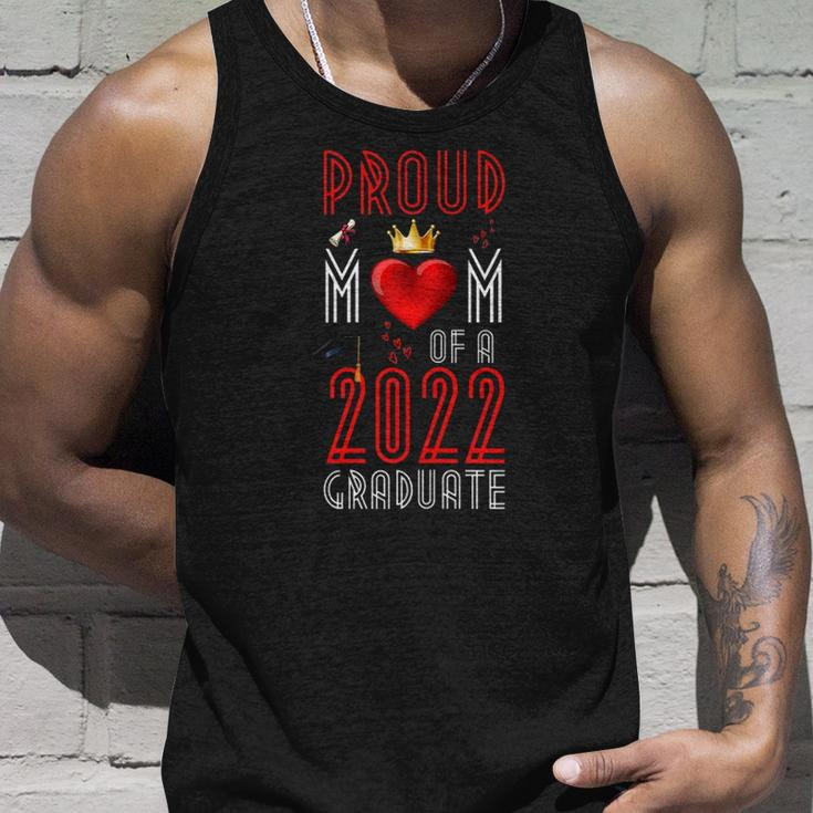 Womens Proud Mom Of A 2022 Graduate Graduation 2022 Mother Red Tank Top Gifts for Him