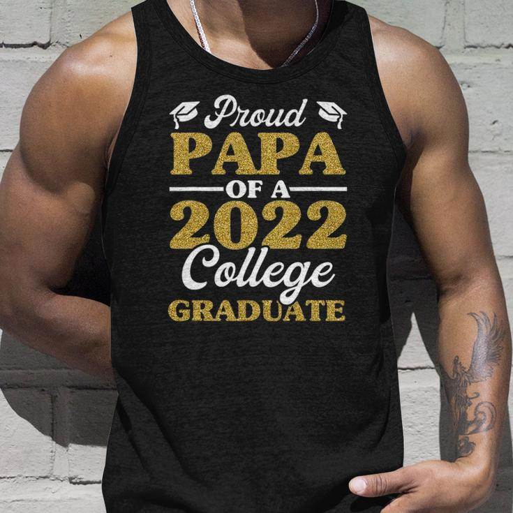 Proud Papa Of 2022 College Graduate Grandpa Graduation Unisex Tank Top Gifts for Him