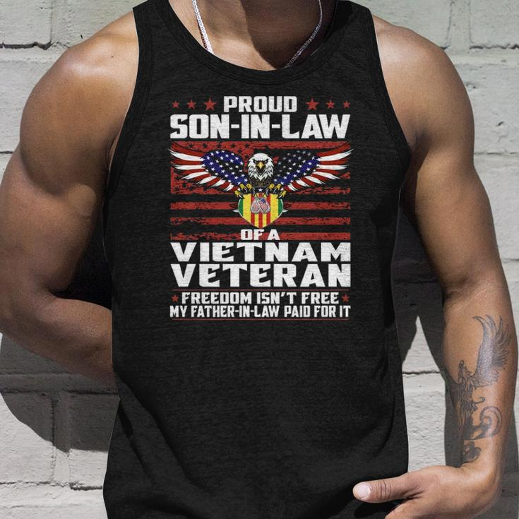 Proud Son In Law Of A Vietnam Veteran Patriotic Gift Unisex Tank Top Gifts for Him