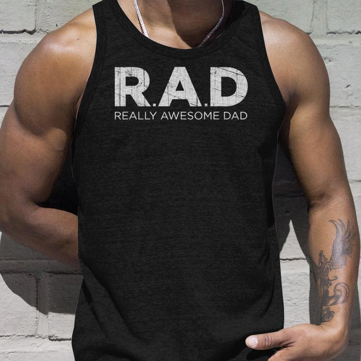 Rad Really Awesome Dad Father Gift Unisex Tank Top Gifts for Him